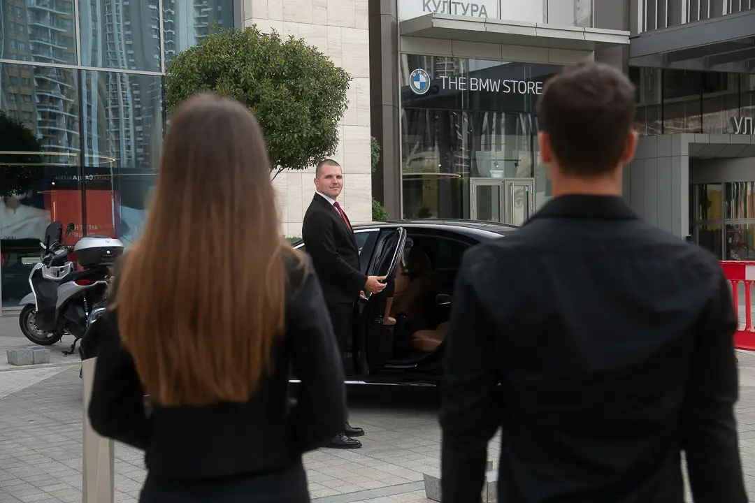 Luxury car rental Belgrade Mercedes S-Class premium vehicle hire chauffeur service airport transfer