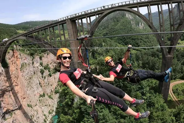 Corporate team building activities outdoor adventure Serbia with luxury group transport